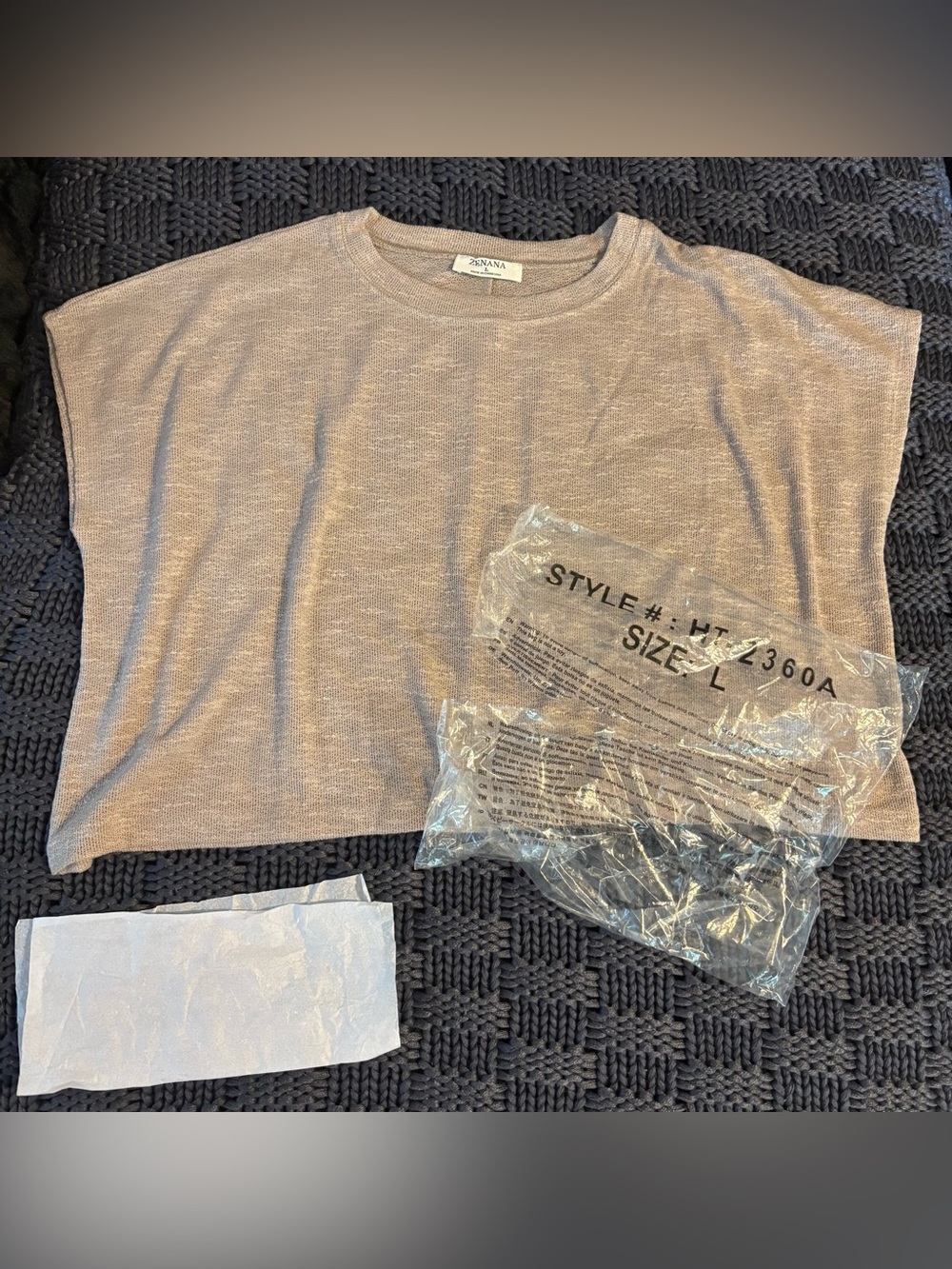 Zenana Outfitters Gray Boxy midi Crop Top - Picture 9 of 14